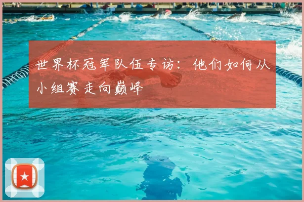 世界杯冠军队伍专访:他们如何从小组赛走向巅峰